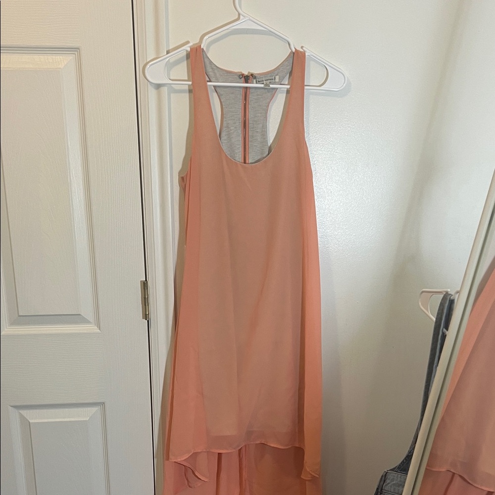 Lucca Couture Peach High Low Dress